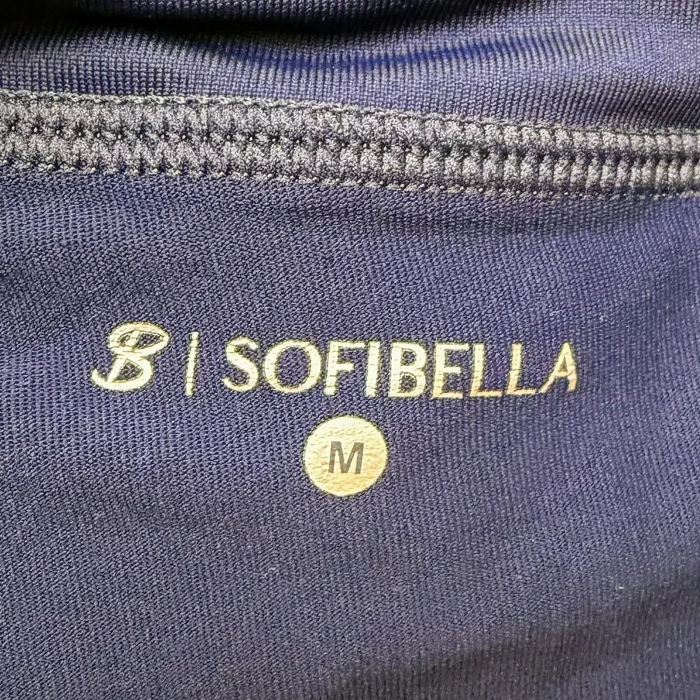 Sofibella Accent Performance‎ Tennis Skort Skirt Colorblock Navy Pink Size M